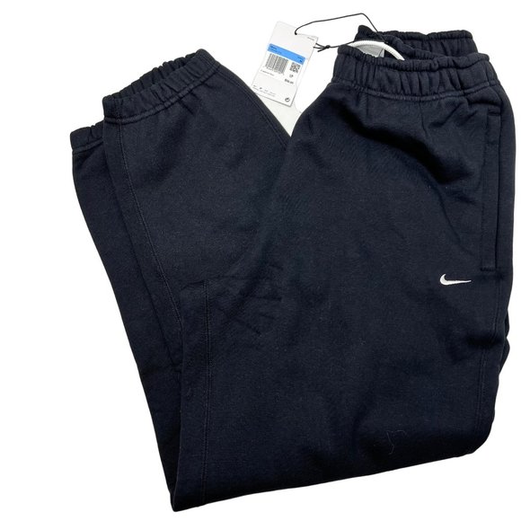NEW MEN'S NIKE SOLO SWOOSH HEAVYWEIGHT FLEECE DRAWCORD SWEATPANTS SIZE Medium #C - Picture 1 of 8